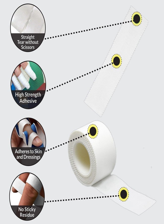 Ever Ready First Aid Medical 1" Surgical Cloth Tape - 3 Rolls - Image 2